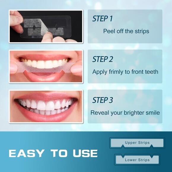 NEW 14PC Teeth Tooth Whitening Strips Sensitive Whitestrips 7 Fast Treatments - Picture 6 of 6